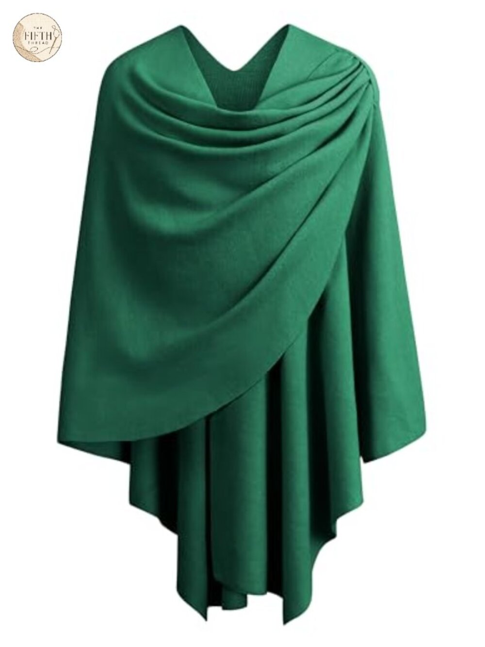 Soft Knit Cross Front Poncho Shawl Wrap Formal Wedding Layer